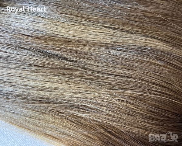 Три двойни реда естествена коса (клас Делукс JSP)| 48 см / 146 грама, снимка 12 - Аксесоари за коса - 45470975