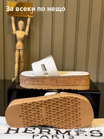 Hermes Дамски Чехли На Платформа Хермес Код E275, снимка 2 - Чехли - 50415370