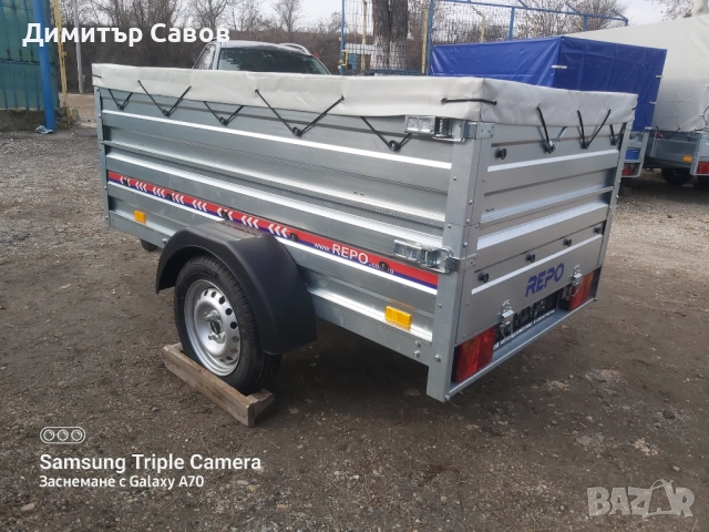 Туристическо ремарке REPO RPP с допълнителни канати и плосък брезент, снимка 3 - Ремаркета - 52008361