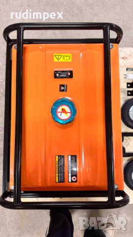 Генератор за ток 5.5 kW, бензинов, монофазен, AVR, електрически стартер, 100% медни намотки, с колел, снимка 10 - Други машини и части - 51967368