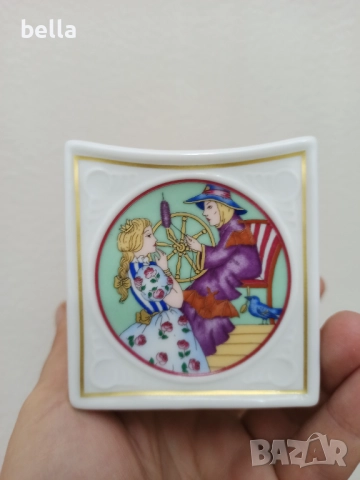 Порцеланов свещник Спящата красавица - Hutschenreuther 2000 , снимка 4 - Антикварни и старинни предмети - 51622447