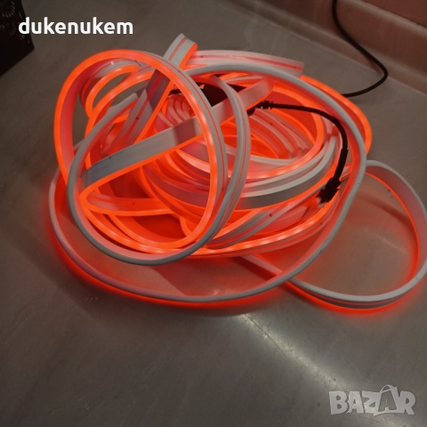 RGB+IC неон лента 10 м , водоустойчива, музикален синхрон, chase ефекти, приложение, снимка 10 - Лед осветление - 52652071