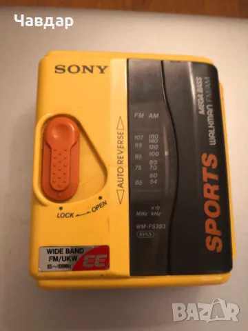 Плеър Sony walkman WM - fs393 - 1990 г., снимка 1 - Радиокасетофони, транзистори - 47639615