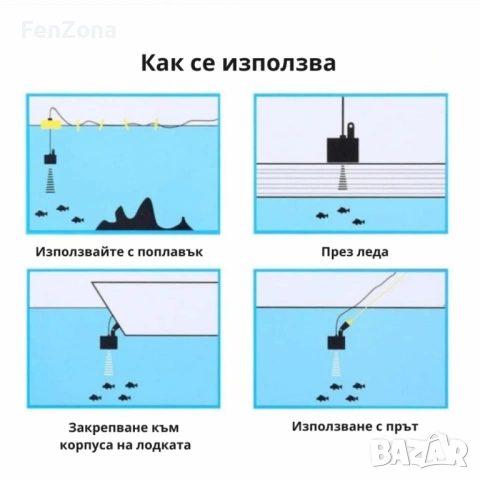 Сонар за риболов с LCD екран и дълбочина до 100 м, снимка 5 - Екипировка - 54101191