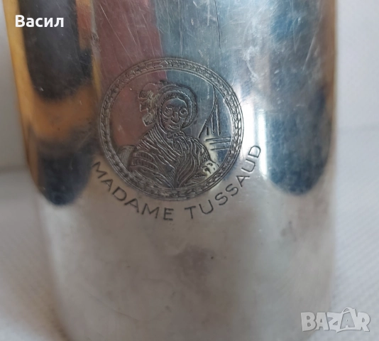 СТАРА АНГЛИЙСКА ПОСРЕБРЕНА МЕРИТЕЛНА ЧАША 1 ПИНТА, снимка 2 - Антикварни и старинни предмети - 51499655