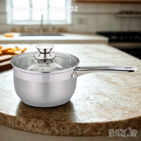 Касерола с капак Rosberg, 16 см, Неръждаема стомана, снимка 5 - Прибори за хранене, готвене и сервиране - 51433761