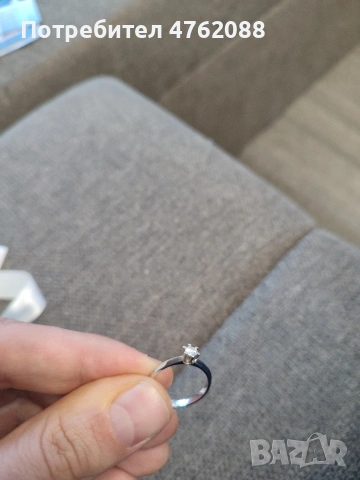 Диамантен пръстен, годежен, снимка 8 - Пръстени - 54229173