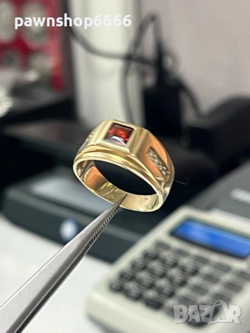 Златен пръстен 14 карата 6,13 грама , снимка 2 - Пръстени - 54087146
