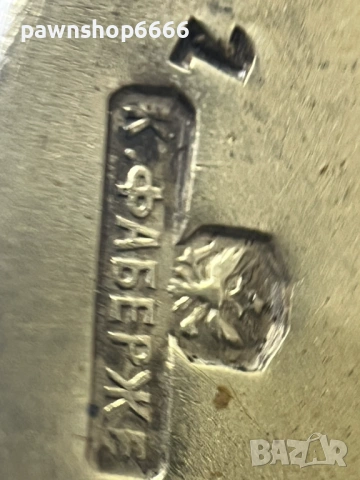 Оригинална имперска сребърна кутийка Fabergé, Русия, преди 1917 г., със сертификат, снимка 11 - Колекции - 53087534