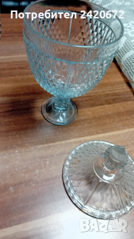 кристална кана Bohemia и кристална купа, снимка 7 - Кани - 53657725