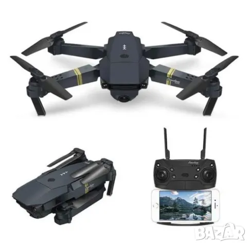 Сгъваем DRON 998 Pro с 2 камери, WIFI и приложение HD, снимка 4 - Дронове и аксесоари - 46978148