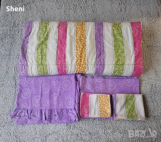 Спален комплет с юрган и чаршафи, снимка 6 - Спално бельо - 53501259