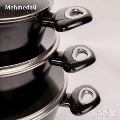 Комплект съдове за готвене Cheffinger – 10 части, снимка 7 - Съдове за готвене - 53168872