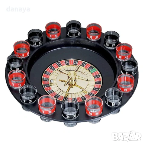 6391 Парти игра рулетка с чашки, 16 шота