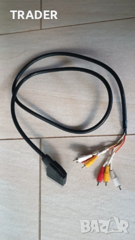 SCART адаптер с 4 RCA аудио / видео кабели чинча ,  SCART-6 RCA PLUGS КАБЕЛ SCART-6 RCA PLUGS, снимка 3 - Други - 31166225