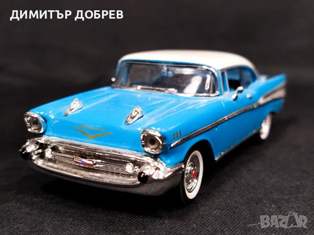 1/43 МЕТАЛНА КОЛИЧКА МАЩАБЕН МОДЕЛ 1957 CHEVROLET BEL AIR ERTL, снимка 1 - Колекции - 48767202