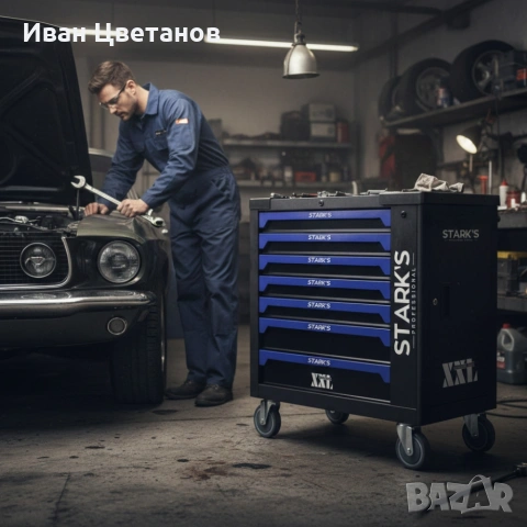 Професионална количка с инструменти 258 части – пълен набор за автосервизи и майстори