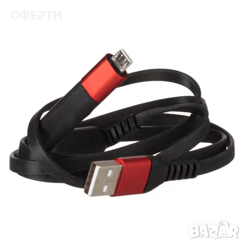 Micro USB кабел Гъвкав 1м арт No207511, снимка 4 - Друга електроника - 47017504