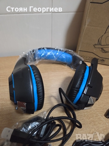 Чисто нови геймърски слушалки TATYBO XW1 Blue.  , снимка 2 - Слушалки и портативни колонки - 52671637