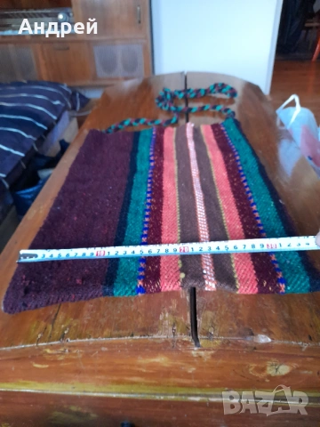 Стара овчарска торба #13, снимка 3 - Антикварни и старинни предмети - 53373941