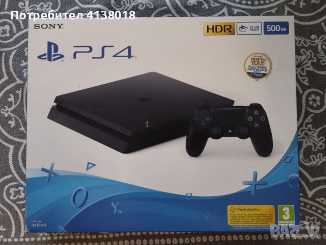 Продавам Sony Playstation 4 Slim Jet Black 2ТВ HDD, v.11.50, като нов, снимка 3 - PlayStation конзоли - 46763071