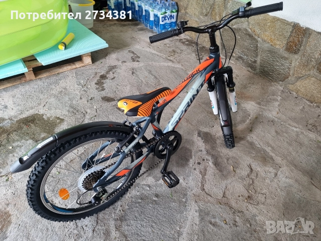 Детски алуминиев мтв велосипед Sprint HAT TRICK 20" с амортисьор, снимка 5 - Велосипеди - 52588578