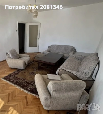 Запазена холна гарнитура с 2 фотьойла и табуретка, снимка 2 - Дивани и мека мебел - 53860963