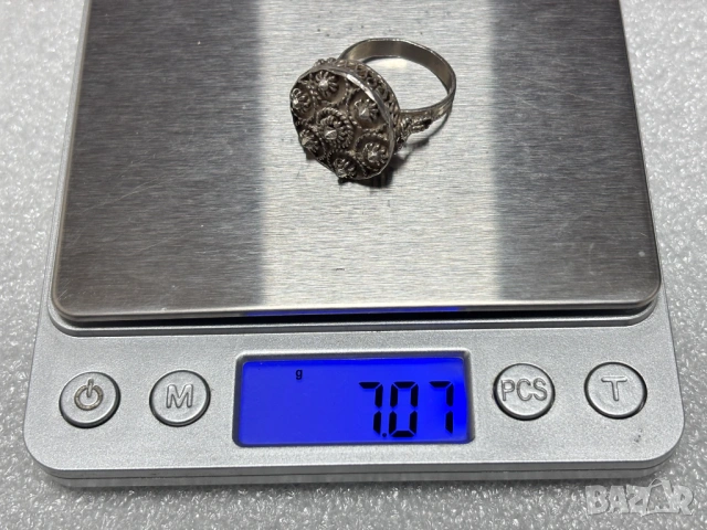Дамски Сребърен Пръстен (проба 925)- 7,07 грама, снимка 11 - Пръстени - 53511273
