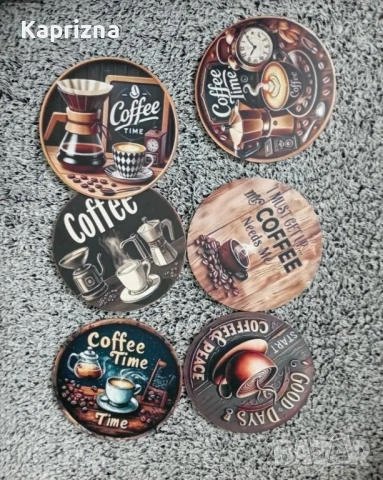 Подложки за чаши – 6 броя в комплект, снимка 5 - Аксесоари за кухня - 53863721