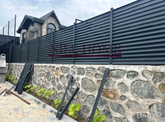 Ограда ( тип щора ) ЛАМЕЛИ/ПАНА/ВРАТИ/СТЪЛБОВЕ/АНТРАЦИД, снимка 2 - Огради и мрежи - 52745976