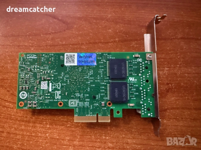 Оригинален Intel Ethernet I350-T4 4-Port 1Gb NIC - 4-ри портов адаптер, снимка 4 - Мрежови адаптери - 54140879