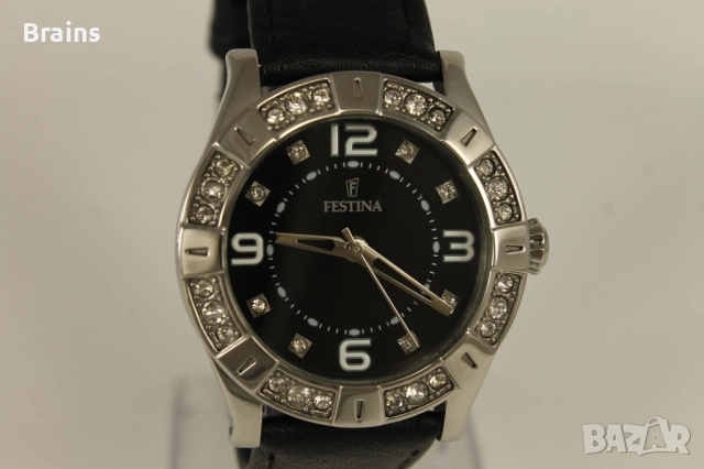 FESTINA F16537 Дамски Стоманен Часовник С Цирконии, снимка 4 - Дамски - 52164668