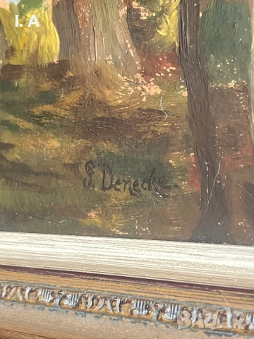 Картина на Ф. Денеке, снимка 2 - Картини - 53882199