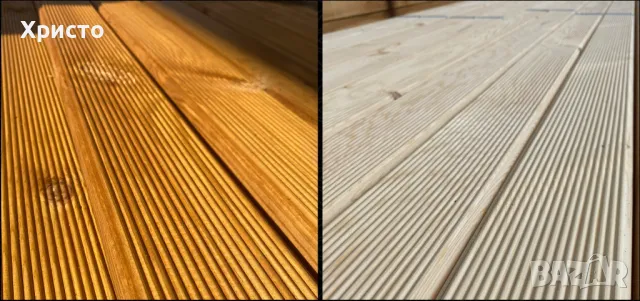 Подова настилка - Декинг от бял бор