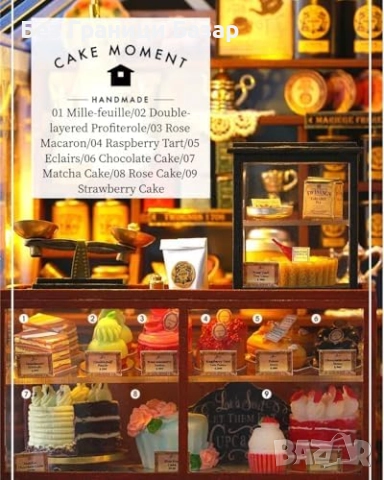 Нова DIY Мини куклена къща за сглобяване с мебели, светлини и музика, снимка 7 - Други - 51590540