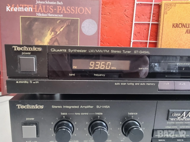 усилвател + тунер TECHNICS SU-V45A, снимка 4 - Ресийвъри, усилватели, смесителни пултове - 53401841
