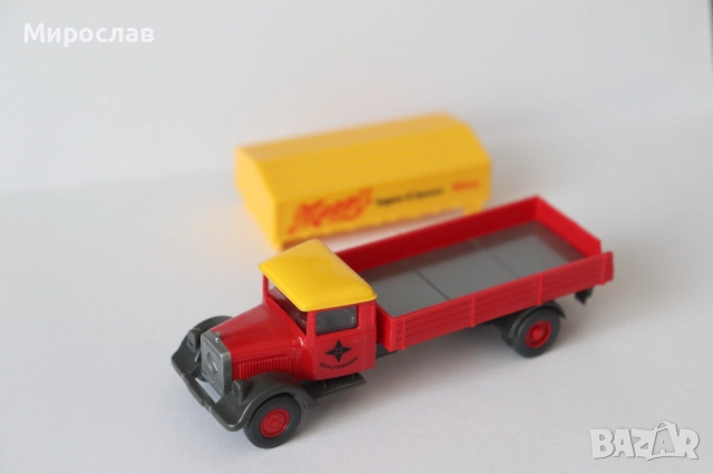 WIKING H0 1/87 MERCEDES КОЛИЧКА КАМИОН МОДЕЛ, снимка 6 - Колекции - 52947945