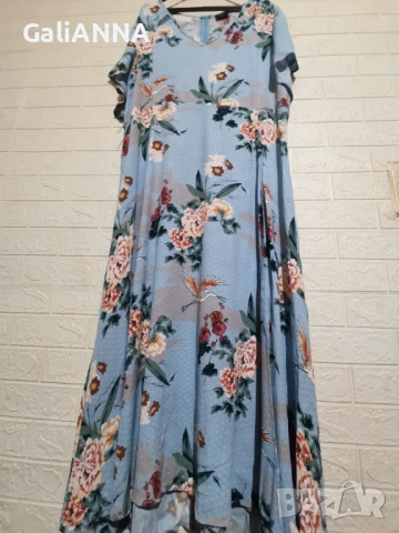 ДЪЛГА СТРАХОТНА РОКЛЯ ZIZI 3XL-4XL, снимка 5 - Рокли - 51009930