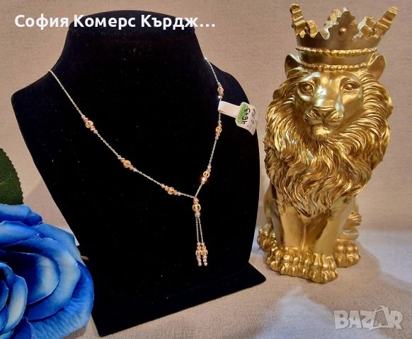 Златен дамски синджир, снимка 1 - Колиета, медальони, синджири - 45742529