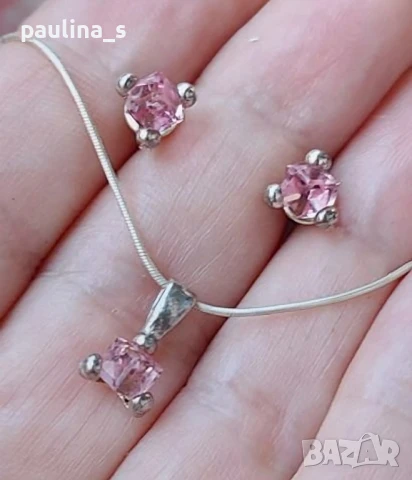 Два различни броя / Винтидж сребърен комплект от три части / проба 925 , снимка 15 - Бижутерийни комплекти - 43447261