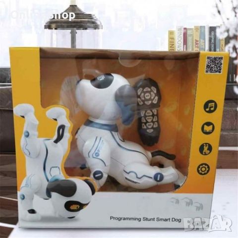 Куче робот, Дистанционно управление, Интерактивно, Бял / Син, снимка 5 - Музикални играчки - 45700302