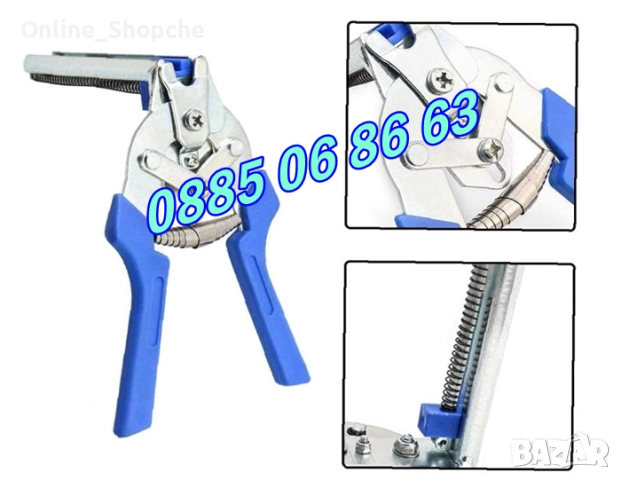 Клещи за връзване на колбаси, луканки, суджуци + 1200 скоби, снимка 6 - Друго търговско оборудване - 51803125