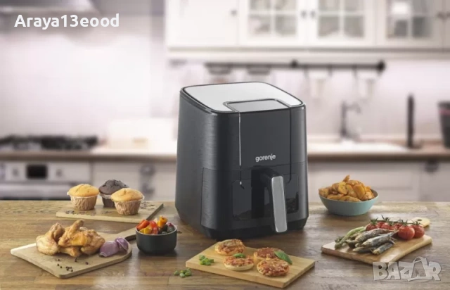 Фритюрник с горещ въздух Gorenje AF1350DWB, 5.4 литра, снимка 11 - Фритюрници - 53875202