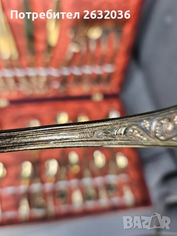 Продавам стар посребрен сервиз има и златна баня, снимка 3 - Антикварни и старинни предмети - 51834225