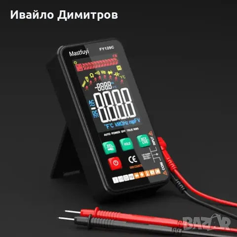 Професионален мултицет с LCD дисплей, снимка 4 - Други инструменти - 49633421