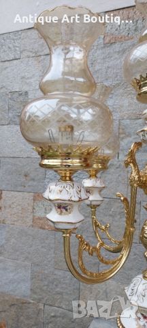 Голяма Френска Лампа 91см, снимка 10 - Настолни лампи - 45771080