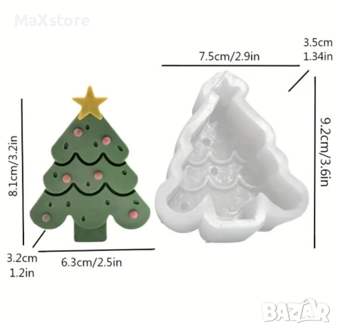 Елен елха джинджифилово човече Дълбок силиконов молд , снимка 3 - Форми - 51960018