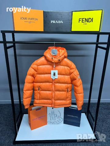 Moncler Оранжево Мъжко Зимно Яке Монклер 