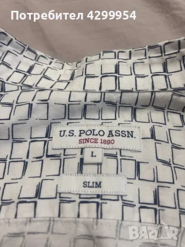 Мъжка риза US Polo Assn, снимка 4 - Ризи - 47975849