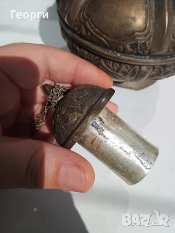 Бронзов съд за вода,19ти век,Суматра, снимка 12 - Антикварни и старинни предмети - 53970245